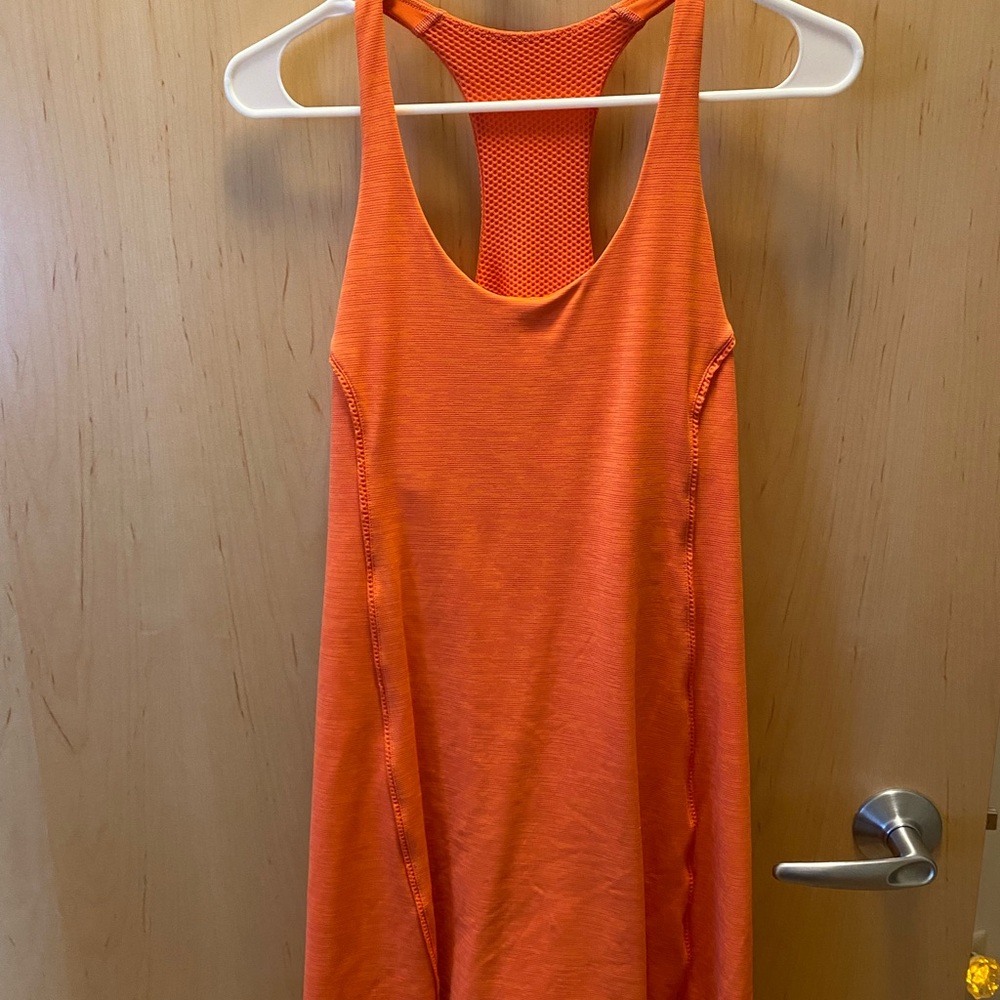 Outdoor Voices Doing Things Dress Large Hot Coral
